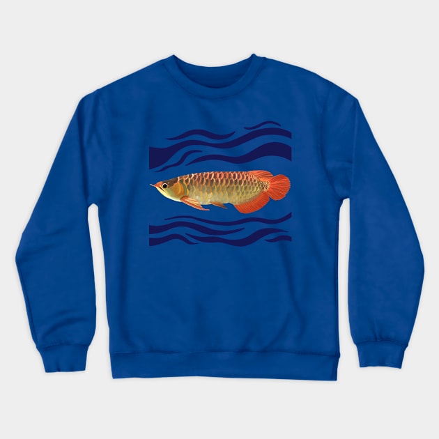 Dragon Fish | Arowana Crewneck Sweatshirt by Suneldesigns